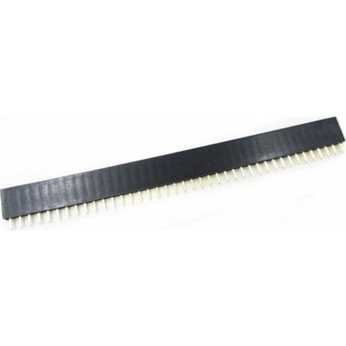 100pcs 1x40 Pin 2.54mm Single Row Female Pin Header Connector Integrated Circuits
