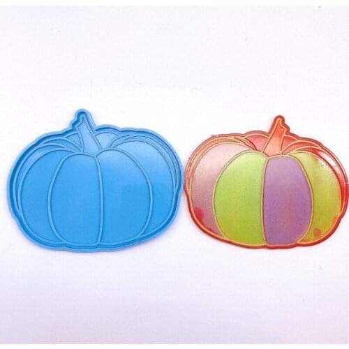 13MC Creative Pumpkin Mat Epoxy Resin Mold Coaster Tray Silicone Mould DIY Handmade Crafts Table Decorations Cup Pad Making Tool