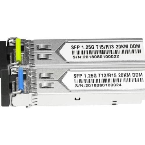 20KM 100Mbps 1.25G 10G SFP Module Optical Transceiver