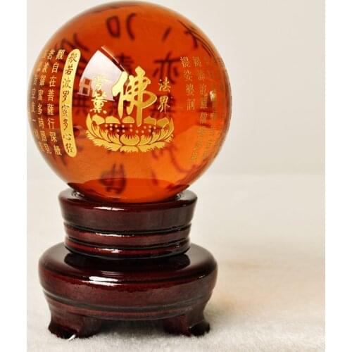 8CM - HOME Talisman efficacious Protection # Exorcise evil spirits Tibetan Buddhism lection FENG SHUI crystal ball statue