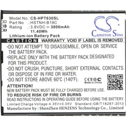 Cameron Sino 3000mAh battery for HP 6301RA 6401LA Pomegranate Slate 6 VoiceTab Dual SIM II Plus 751655-001