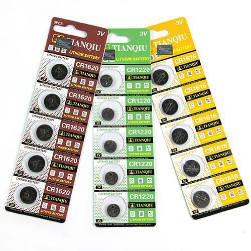 5Pcs 3 Volt CR1620 Button Cells Coin Batteries for Watch Camera Calculator RC