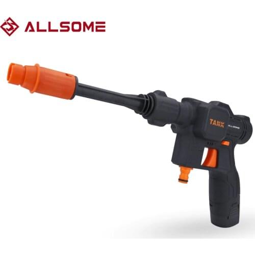 ALLSOME Wireless Car Wash Gun Portable Car Water Gun Rechargeable Lithium Battery High Presseure Car Washer