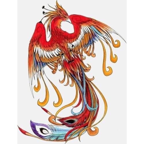 Fuzhen Boutique Decals Exterior Accessories Fire Phoenix Immortal Bird Stickers Cross Country Diesel Vehicle Decoration Decal