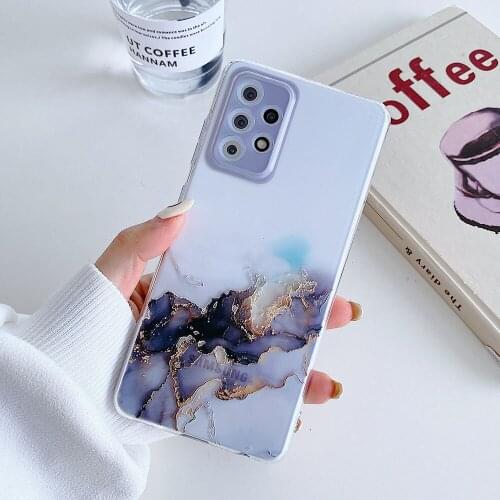 Gradient Marble Watercolor Painting Phone Case for OnePlus 9 1+9 Pro Clear Shockproof Cover for OnePlus Nord N100 Coque Funda