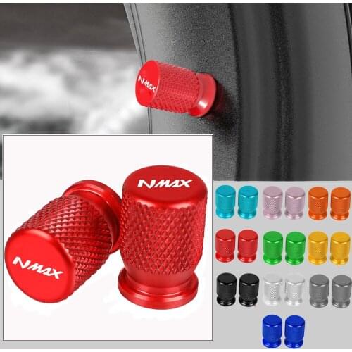 CNC Aluminum Tyre Valve Air Port Cover Cap Motorcycle Accessories For Yamaha Nmax N-max 125 155 2017 2018 2019 With NMAX Logo