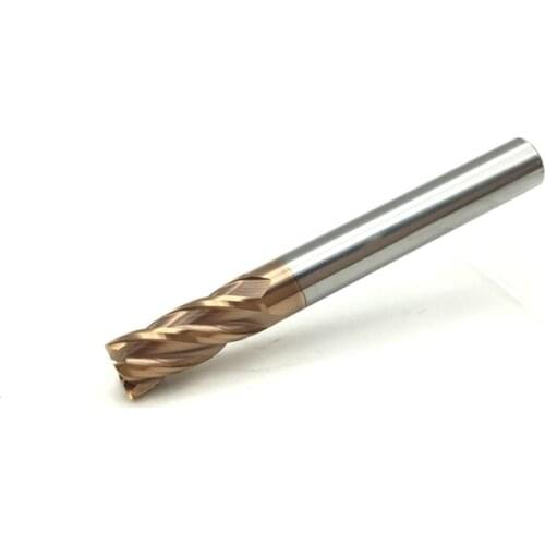 4mm 6mm 8mm 10mm HRC60 4F Solid Carbide Straight Shank Flat Milling Cutter CNC Milling Cutting Tool for Steel
