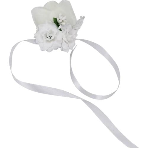 Wrist Corsage Wedding Prom Party Gentlemen Ladies Bride Corsage