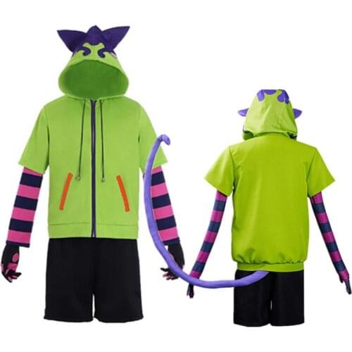 Halloween SK8 Unlimited Anime Cosplay Costume SK Eight Jacket Jacket Tail Glove Shorts Halloween Party Mens and Womens Costume