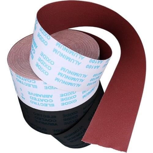 For 1m 5m 10m Width 100mm Emery Cloth Roll Polishing Sandpaper Grinding Tools Metalworking #60-1000 with Free Rack