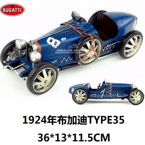 Hot Classic 1924 Bugatti TYPE35 Vintage Car Model Creative Best Gift Home Bar Decoration