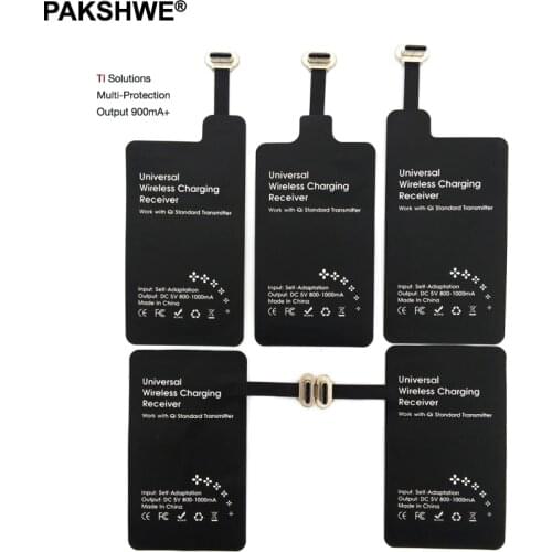 Android Qi Receiver Wireless Charger Receiver Adapter TI Solution Fast Charging for Huawei P9 All Micro-USB Type-C Phones