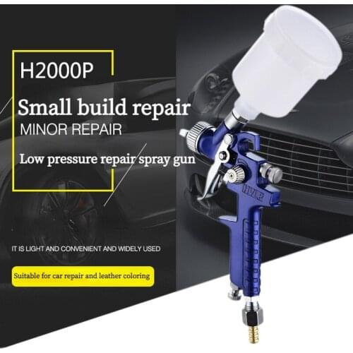 0.8mm/1.0mm Nozzle H-2000 HVLP Professional Spray Gun Mini Air Paint Spray Guns Airbrush Power Tools For Painting Car Aerograph