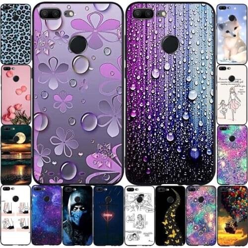 For Huawei Honor 9 Lite Case Flower Animal Cover Silicone Case For Huawei Honor 9 Lite Bumper Shockproof Phone Case Coque Capas