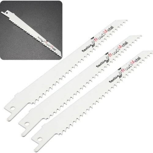 High Carbon Steel S611DF 150mm 1/2" Reciprocating Saw Blade Effective for Cutting Wood Woodworking Qiang