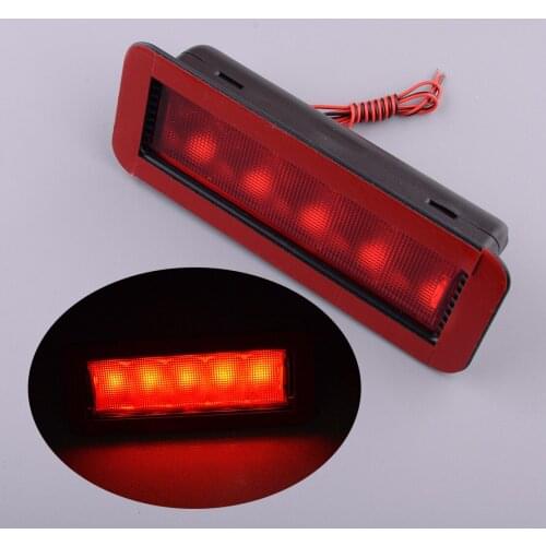 Universal Car 5 LEDS Rear High Mount Lever Third Brake Stop Warning Light Plastic 12V 0.5W 5A