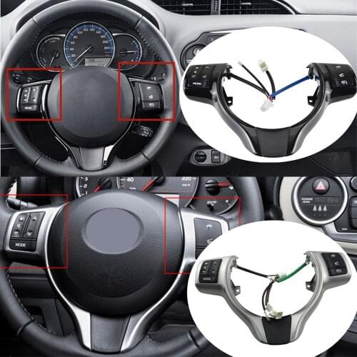 High Quality Steering Wheel Switches Button 84250-52110 84250-0D020 For Toyota Yaris 2012-2018 Verso-S 2012-2014