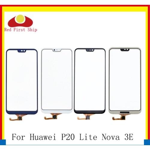 10Pcs/lot Touch Screen For Huawei P20 Lite Touch Panel Sensor Digitizer Front Glass Outer Nova 3E Touchscreen NO LCD