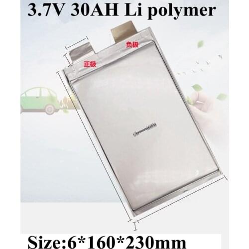 3.7V 30ah Li-polymer Power Cells High Capacity Lithium Ion Battery for Golf Cart Model Aircraft Motorcycles Battery Pack DIY