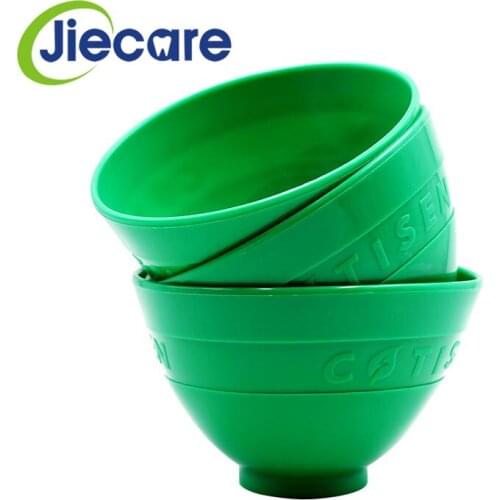 3 PCS Dental Mixing Bowl Dental Lab Hygienist Rubber Mixing Bowl Green Silicon Rubber Bowl Model For Dentist Free Shipping