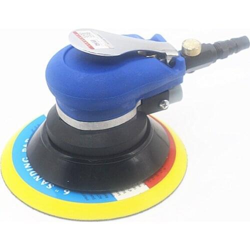6" Inch Non-vacuum Matte Circular Pneumatic Sandpaper Random Orbital Air Sander, 150mm air Polishing Grinding waxing Machine