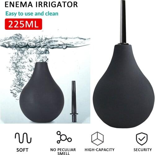 Large Capacity Unisex Douche Vaginal Clean Rectal Syringe Enema Bulb Syringe Enema Anal Cleaning Head Nozzle Tip Plug Cleaner