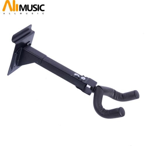 Guitar Long Arm Wall Hanger Hook Holder Stand Bass Guitar Ukelele Violin Neck Support Racks With Foam Cushion