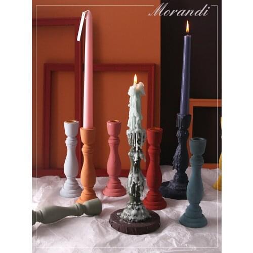 Floriddle Decor Decorative Wooden Candlesticks