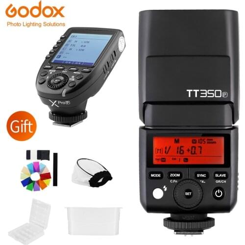 Godox Mini Speedlite TT350P Camera Flash TTL HSS GN36 +Godox Xpro-P Trigger for Pentax 645Z K-3II K-1 KP K-50 K-S2 K70 Camera