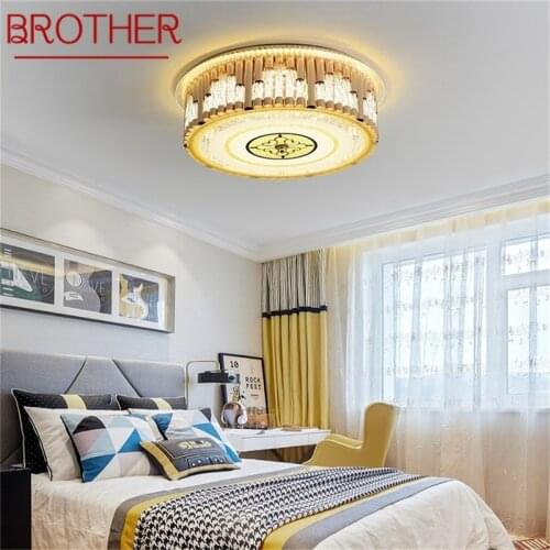 BROTHER Crystal Ceiling Lighting Postmodern Luxury LED Lamp Fixtures Home For Dining Room Decoration