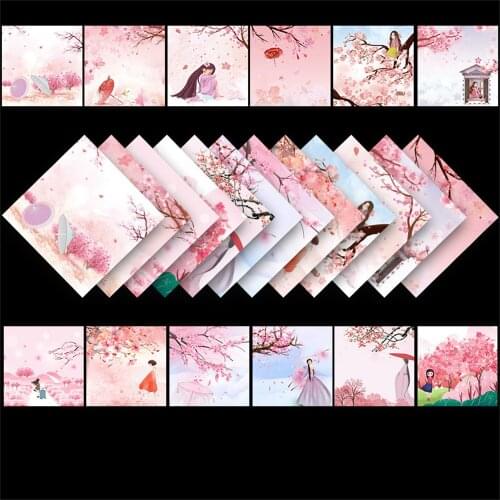 Kawaii Starry Sky Pattern Double-sided Square Colored Paper Kid DIY Handmade Folding Craft Paper Colored Production Materials