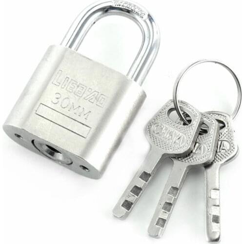 Lemonbest Cabinet Luggage Security Metal Lock Padlock Gold Silver Tone With 3 Keys Home Improvement Hardware Locks Drop Shiping