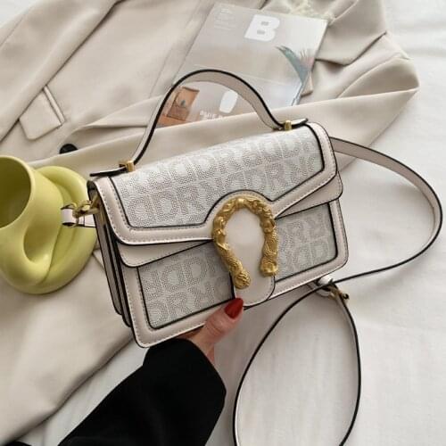 Fashion Exquisite Shoulder Bags Retro Casual Women Totes Shopping Bag Female Leather whitr Chain Handbag for Women 2021