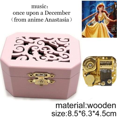 Once Upon a December Music Box Mechanism Musical Box Wind Up kids Gift for wife girlfriend Christmas Birthday Valentines Day