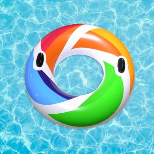 Inflatable Swimming Ring Whirlwind Pool Float with Handle Beach for Adult Kids Swimming Mattress Party Toys Pool Accessories