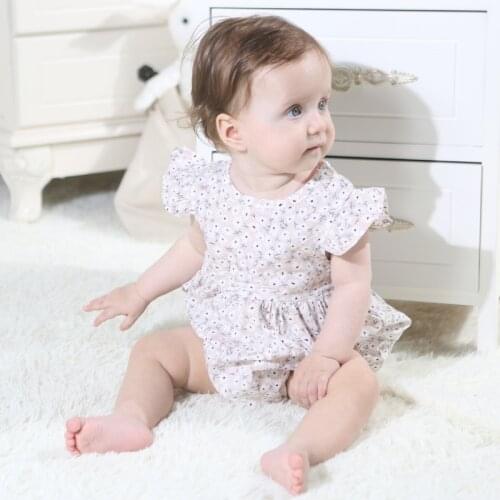 Summer Baby Girl Clothes For Newborns Baby Girls Clothing Ruffles Rompers Jumpsuit Playsuit Cute Cotton Soft Baby Romper Outfits