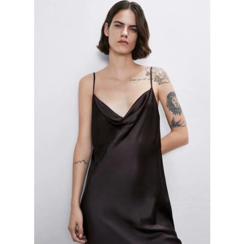 Women Sexy Elegant Backless Midi Party Dress Sleeveless Satin Slim Solid Female Festival Summer Dresses 2020 Feminina Vestido