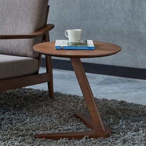 Luxury Modern Design Natural Wooden Coffee End Table Solid Wood Z Design Walnut Coffee Table