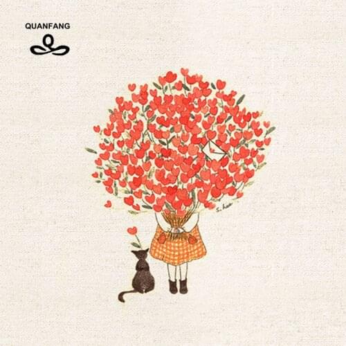 Hand Dyed Cotton Linen Fabric For DIY Sewing Quilting Patchwork Decor Cloth Of Placemat/Purse/Bags/Cushion/Pillow/Frame Painting