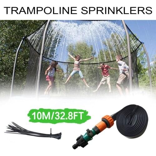 Summer Water Sprinkler Trampoline Sprinkler Outdoor Garden Water Games Toy Sprayer Backyard Water Park Accessories Fun For