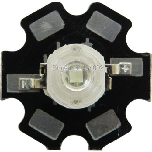 3W High Power Led Beads Ice Blue 505NM -510NM 3-3.1V 700MA On 20MM 16MM Aluminum PCB Board For DIY Aquarium Led Lamp Lightings