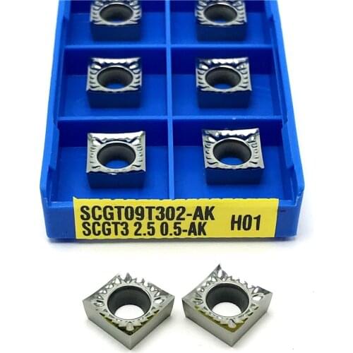 SCGT09T302 AK H01 carbide inserts Cutting tool Aluminum inserts Internal turning tool SCGT 09T302 carbide wood turning tools