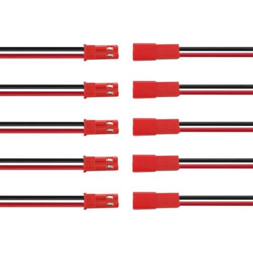 5/10Pairs JST 2 Pin Male Female Cable Connector JST 2P Wire Plug Jack Connectors For RC BEC Battery DIY FPV Drone