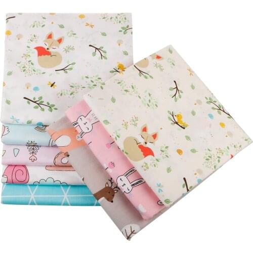 Aidremila, Cartoon Series Cotton Printed Twill Fabric DIY Baby&Children Quilt Sheet Pillow,Cushion,Dress,Skirt Material