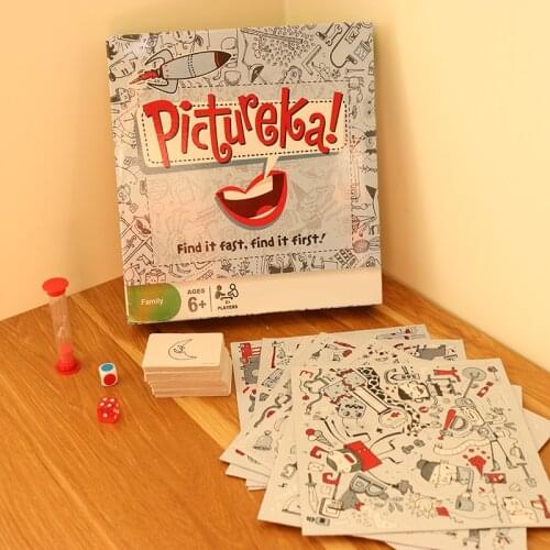 English family party Pictureka board game cards 2-7 Players Family/Party nteresting Cards Game Entertainment