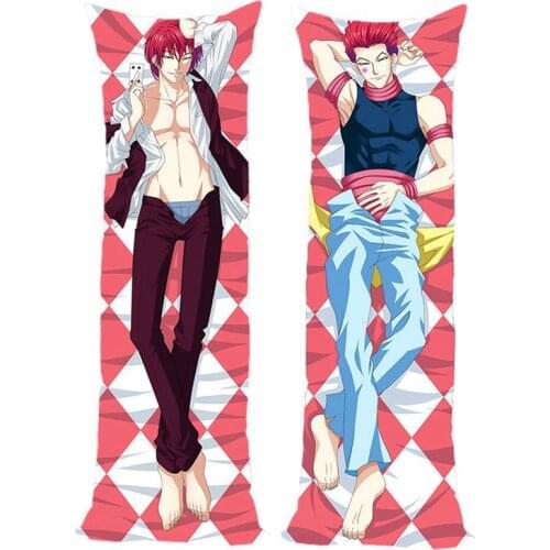 Anime Hunter x Hunter Hisoka Csai Dakimakura Hugging Body Male Pillow Case Peachskin Throw Cushion Pillow Cover