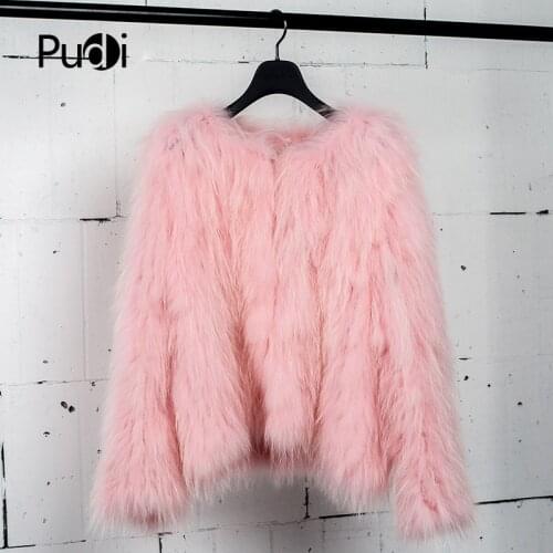 CT7012 Knit Knitted 100% Real Raccoon Fur Coat Jacket Overcoat Russian Womens Winter Warm Genuine Fur Coat Pink