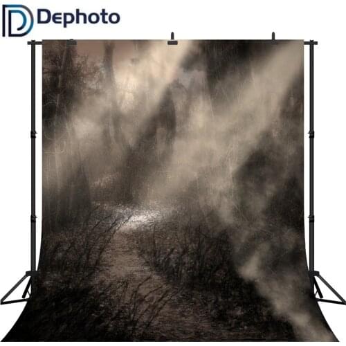 Dephoto Horror Forest Photography Backdrops Halloween Background Photobooth Original Design Photocall for Photo studio