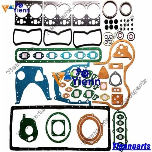 For DOOSAN GE08TI DE08T DE08TI DE08TIS Full Gasket Set 65.00900.08TIS with Head Gasket For Daewoo DH220-9E DH215-9E excavator