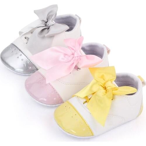 Infant First Walkers Lovely PU Baby Shoes Cotton Newborn Shoes Soft Sole Autumn Toddler Shoes for Baby Girl